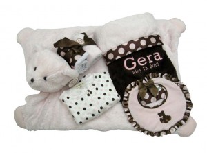 Bearington Bear Personalized Posh Dot Gift Set