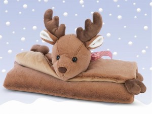 Reindeer belly blanket will be a cute place for your baby to snuggle this X-mas.